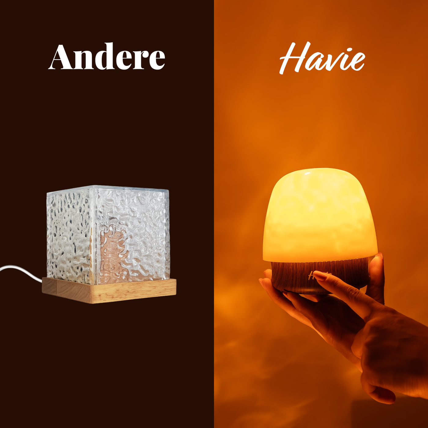 Vergleich zwischen einer gewöhnlichen Projektorlampe und Havie